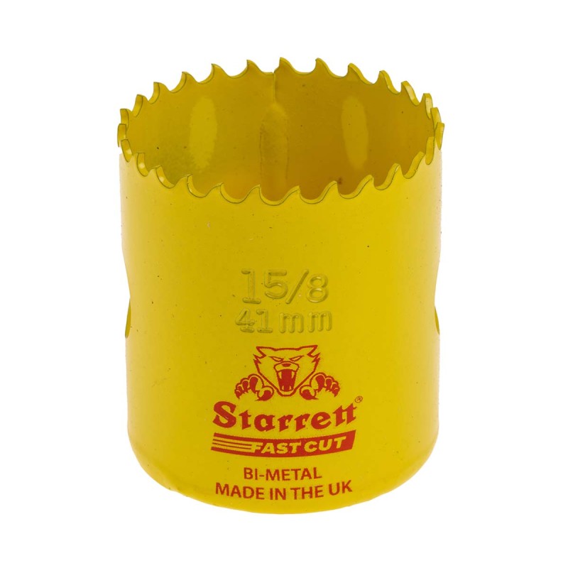 1 pcs - Starrett HSS 41mm Hole Saw