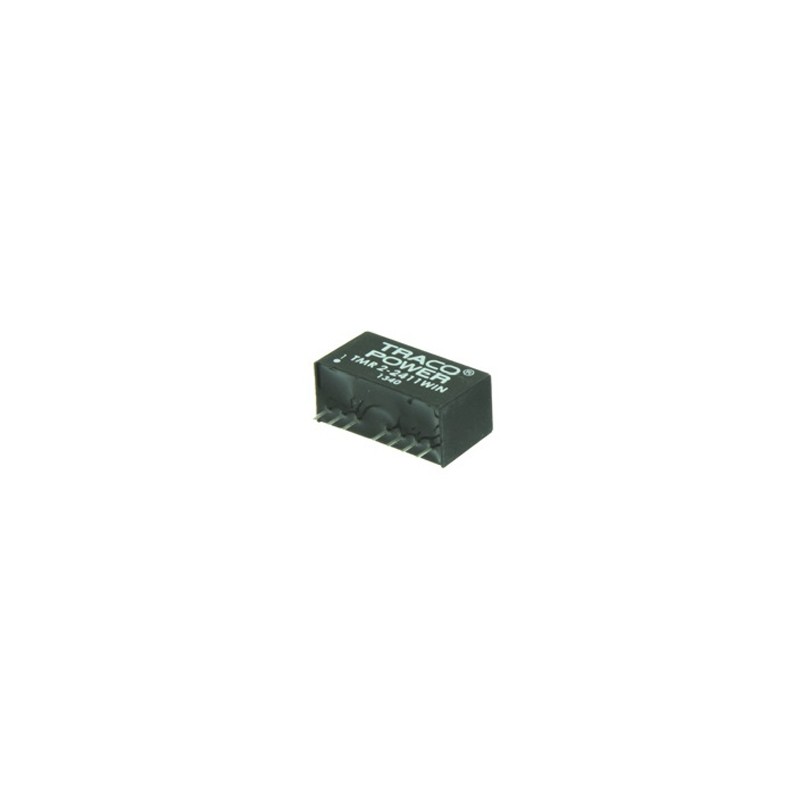 1 pcs - TRACOPOWER TMR 2WIN DC-DC Converter, 3.3V dc/ 500mA Output, 4.5 - 18 V dc Input, 2W, Through Hole, +90°C Max