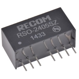 1 pcs - Recom RSO DC-DC Converter, 5V dc/ 200mA Output, 9 - 36 V dc Input, 1W, Through Hole, +85°C Max Temp -40°C Min