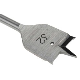 1 pcs - RS PRO Chrome Vanadium Steel Flat Wood Drill Bit, 32mm Diameter, 152.4 mm Overall