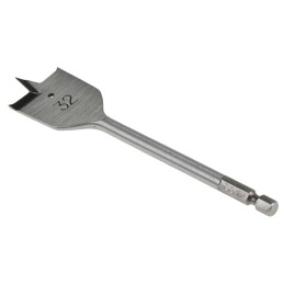 1 pcs - RS PRO Chrome Vanadium Steel Flat Wood Drill Bit, 32mm Diameter, 152.4 mm Overall