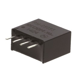 1 pcs - Recom RM DC-DC Converter, 5V dc/ 50mA Output, 4.5 - 5.5 V dc Input, 0.25W, Through Hole, +85°C Max Temp -40°C