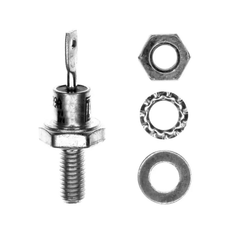 100 pcs - Vishay 1200V 25A, Rectifier Diode, 2-Pin DO-4 VS-25FR120M