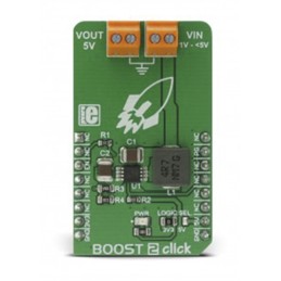1 pcs - MikroElektronika BOOST 2 Click DC-DC Regulator for MCP1642B for Embedded Electronic Devices, GPS Modules, Handheld