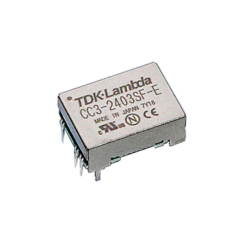 1 pcs - TDK-Lambda CC-E DC-DC Converter, 5V dc/ 600mA Output, 9 - 18 V dc Input, 3W, Through Hole, +85°C Max Temp -40°C