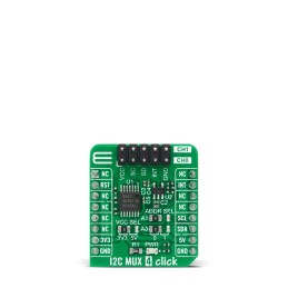 1 pcs - MikroElektronika I2C MUX 4 Click TCA9543APWR mikroBus Click Board for Broadcast Communication, Fault Isolation