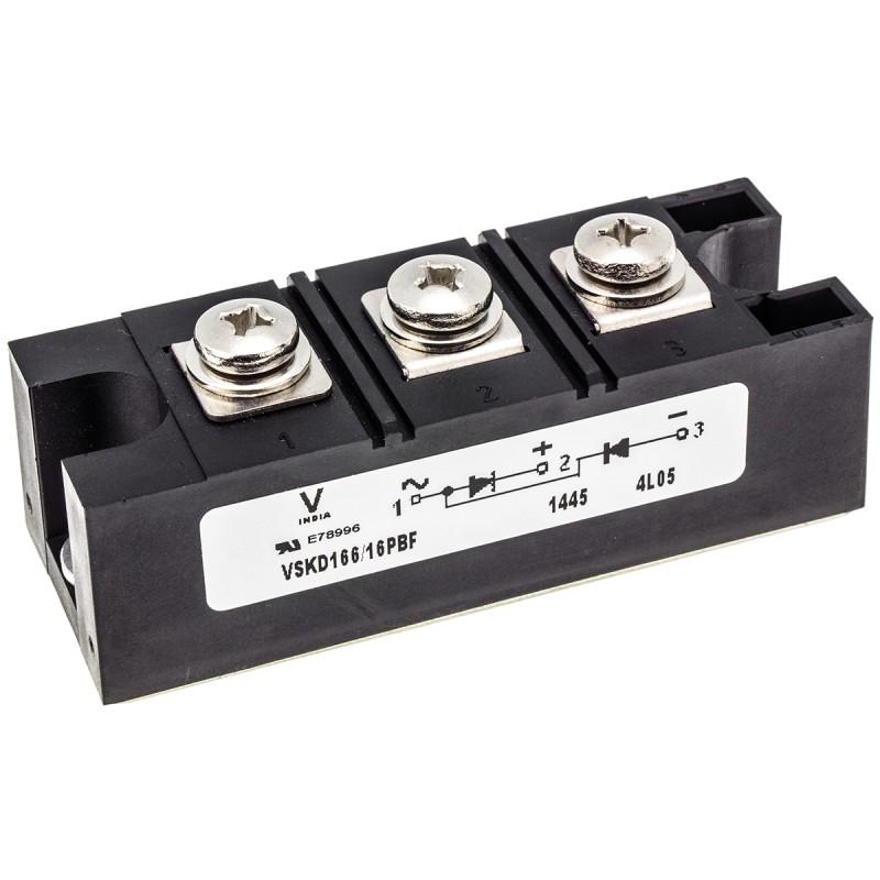 15 pcs - Vishay 1600V 165A, Dual Rectifier Diode, 3-Pin INT-A-PAK VS-VSKD166/16PBF