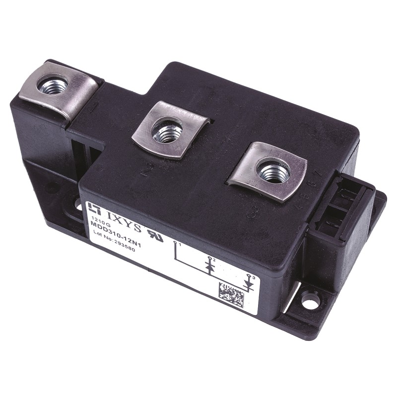 2 pcs - IXYS 1200V 305A, Dual Rectifier Diode, 3-Pin Y2 DCB MDD310-12N1