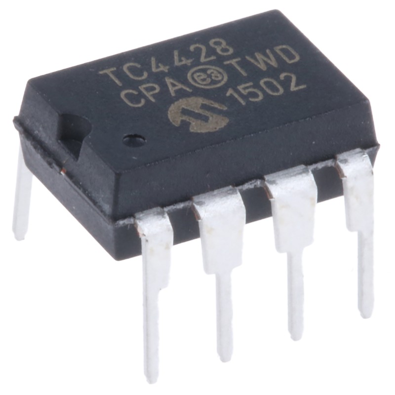 1 pcs - Microchip TC4428CPA, MOSFET 2, 1.5 A, 18V 8-Pin, PDIP
