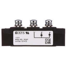 6 pcs - IXYS 1600V 165A, Dual Rectifier Diode, 3-Pin Y4 M6 MDD142-16N1
