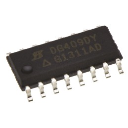 1 pcs - Vishay DG409DY-E3 Analogue Switch Dual 4:1 15 V, 18 V, 24 V, 28 V, 16-Pin SOIC