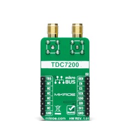 1 pcs - MikroElektronika MIKROE-4770, TDC Click Clock or Data Translator Add On Board for Time to Digital Converter for