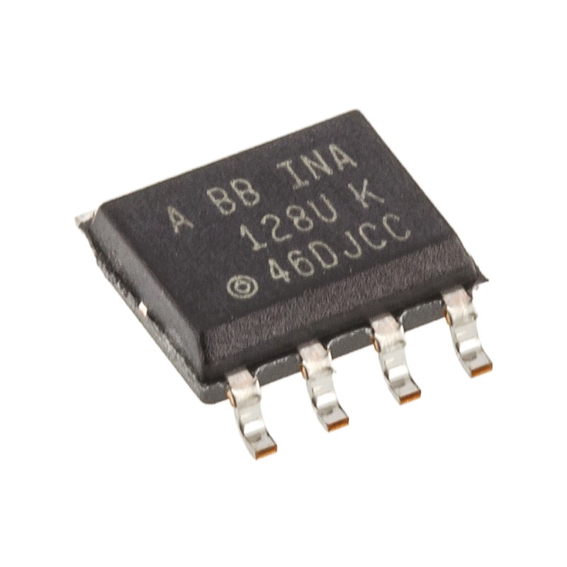 1 pcs - INA128UA Texas Instruments, Instrumentation Amplifier, 125μV Offset 1.3MHz, 8-Pin SOIC