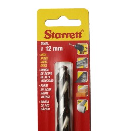 1 pcs - Starrett KBAR Series HSS Twist Drill Bit, 12mm Diameter, 151 mm Overall