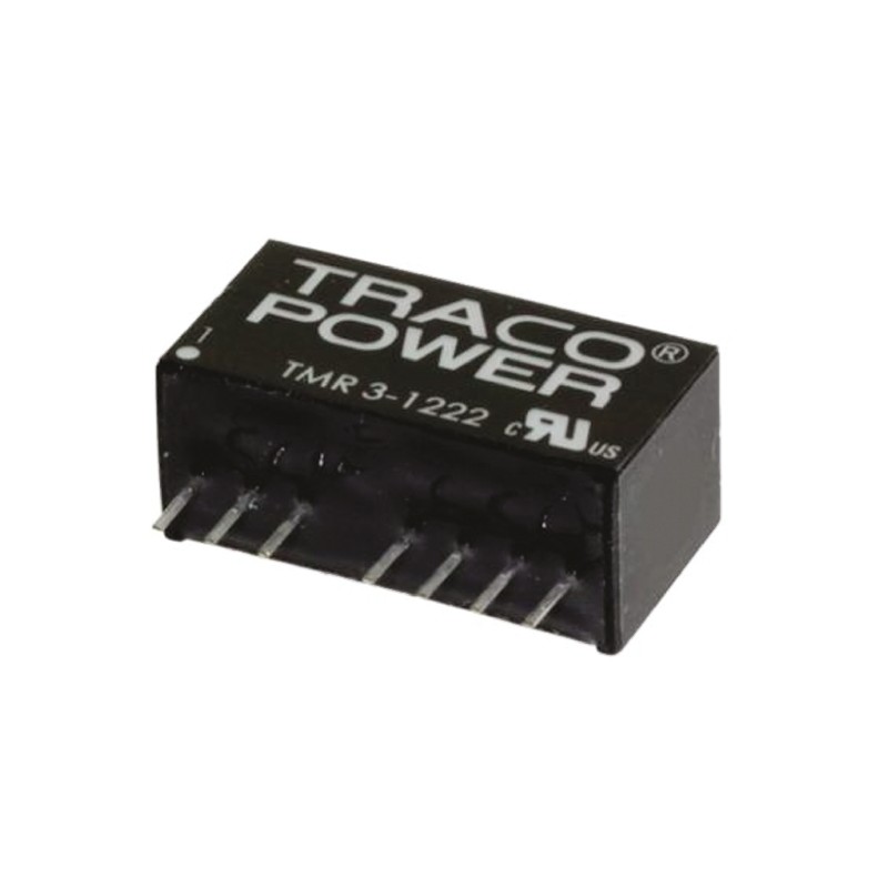 1 pcs - TRACOPOWER TMR 3WIE DC-DC Converter, ±15V dc/ ±100mA Output, 4.5 - 18 V dc Input, 3W, Through Hole, +85°C Max