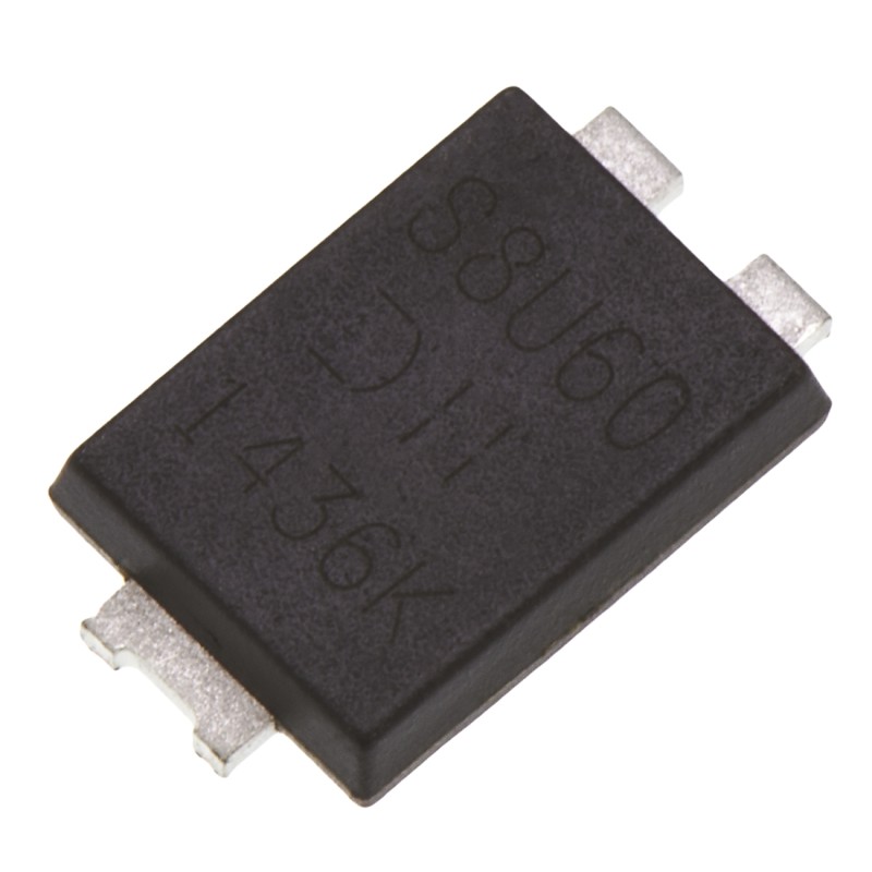 10 pcs - Diodes Inc 60V 8A, Schottky Diode, 3-Pin PowerDI 5 SBR8U60P5-13
