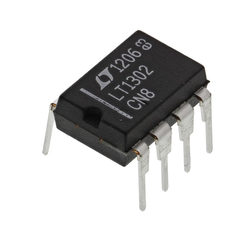 1 pcs - Linear Technology LT1302CN8PBF, Boost Converter, Step Up 1A Adjustable, 265 kHz 8-Pin, PDIP