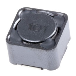 400 pcs - Bourns, SRR1280, 1280 Shielded Wire-wound SMD Inductor with a Ferrite DR & RI Core, 100 μH ±20% Wire-Wound 2.1A Idc Q: