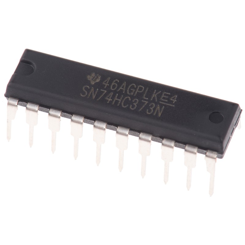 1 pcs - Texas Instruments SN74HC373N 8bit-Bit Latch, Transparent D Type, 3 State, 20-Pin PDIP