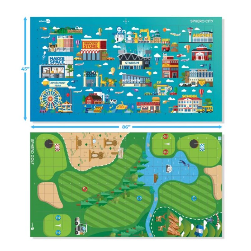 1 pcs - Sphero Code Mat Sphero City & Golf for Sphero Robot Explorer Kit Classroom Kit