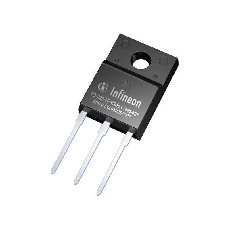 10 pcs - N-Channel MOSFET, 18 A, 650 V, 3-Pin TO-220 FP Infineon IPAW60R180P7SXKSA1