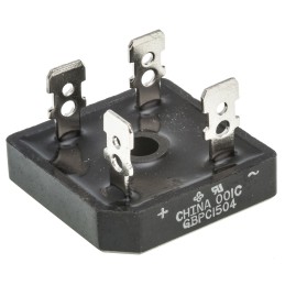 1 pcs - Vishay Bridge Rectifier, 15A, 400V, 4-Pin