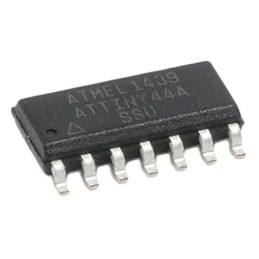 10 pcs - Microchip ATTINY44A-SSU, 8bit AVR Microcontroller, ATtiny44, 20MHz, 4 kB Flash, 14-Pin SOIC