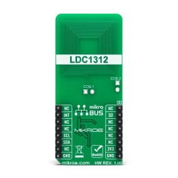 1 pcs - MikroElektronika LDC Click Inductive Sensor Add On Board for LDC1312-Q1 mikroBUS socket