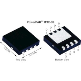 10 pcs - N-Channel MOSFET, 162 A, 30 V, 8-Pin PowerPAK 1212-8S Vishay SiSS52DN-T1-GE3