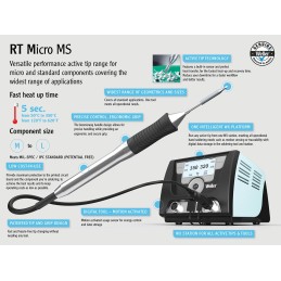 1 pcs - Weller Electric Micro Soldering Iron Set, 55W, for use with WX Stations