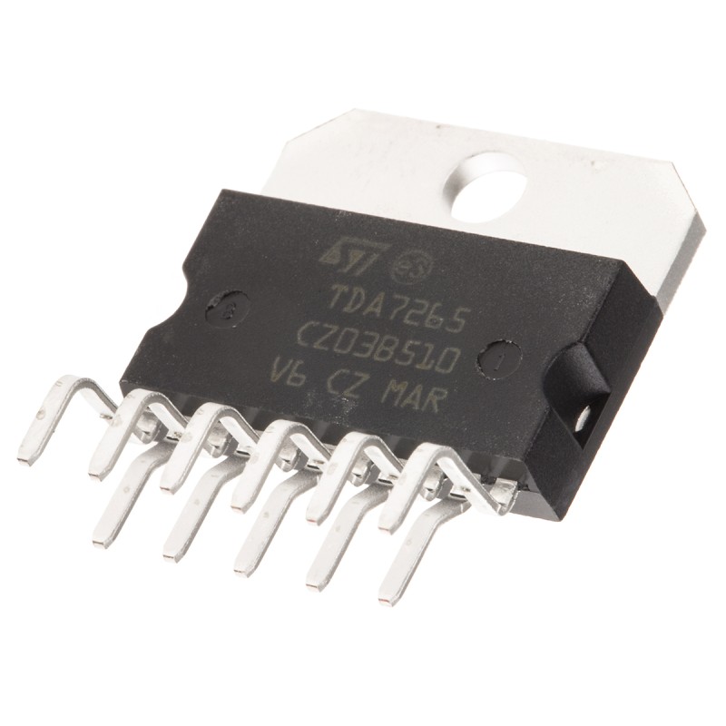 1 pcs - STMicroelectronics,Audio25W, 11-Pin MULTIWATT V TDA7265