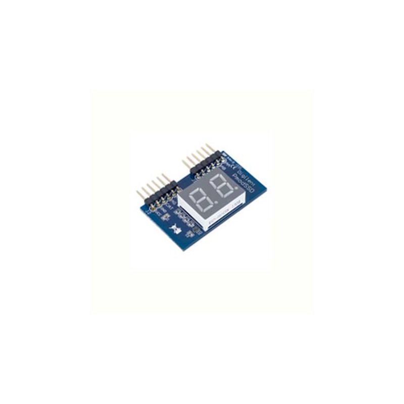 1 pcs - Digilent 410-126, Pmod SSD 7 Segment Display Display Module With Two 6-pin Pmod connectors with GPIO interfaces
