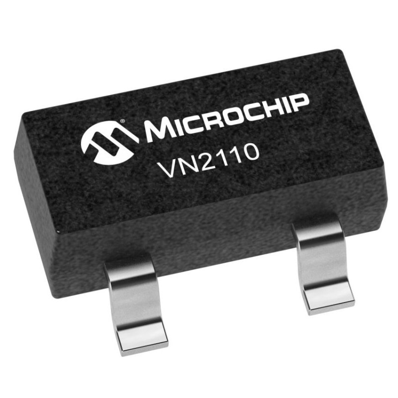10 pcs - N-Channel MOSFET, 100 V SOT-23 Microchip VN2110K1-G