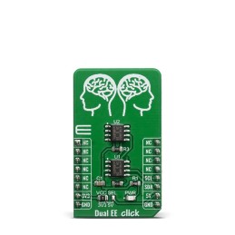 1 pcs - MikroElektronika MIKROE-3762, DUAL EE CLICK EEPROM Development Kit for AT24CM02 for I2C