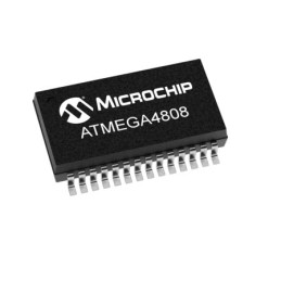 10 pcs - Microchip ATMEGA4808-XF, 8bit AVR Microcontroller, ATmega808, 20MHz, 48 kB Flash, 28-Pin SSOP