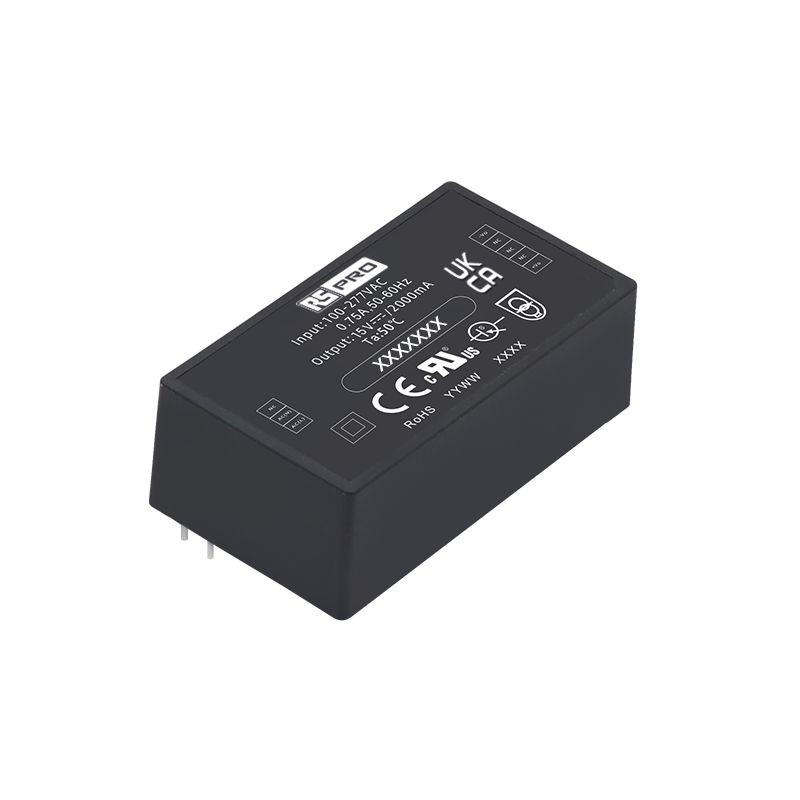 1 pcs - RS PRO AC-DC Converter, 15V dc, 2A, 30W, 1 Output, 100 - 430V dc Input Voltage