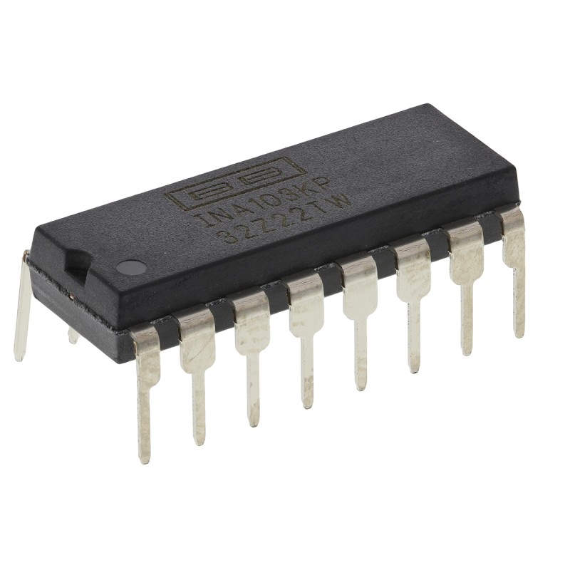 1 pcs - INA103KP Texas Instruments, Instrumentation Amplifier, 30μV Offset 6MHz, 16-Pin PDIP