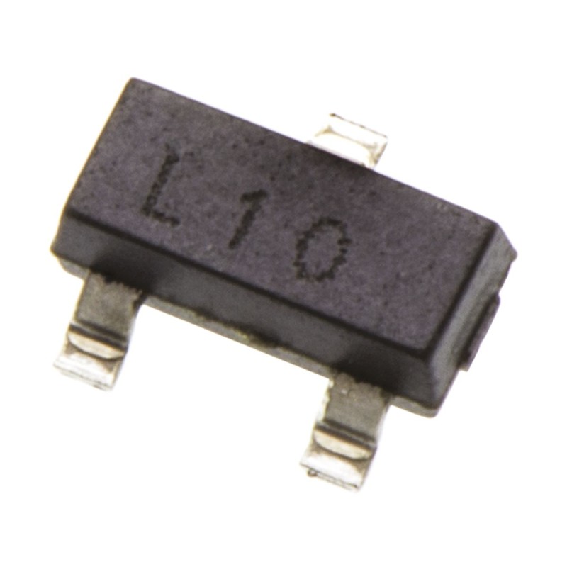 10 pcs - Diodes Inc 40V 1.1A, Schottky Diode, 3-Pin SOT-23 ZLLS1000TA