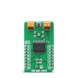 1 pcs - MikroElektronika MIKROE-4088 ISO ADC Click Sensor Add-On Board Signal Conversion Development Tool
