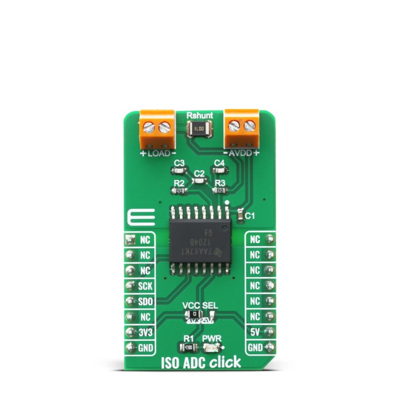 1 pcs - MikroElektronika MIKROE-4088 ISO ADC Click Sensor Add-On Board Signal Conversion Development Tool