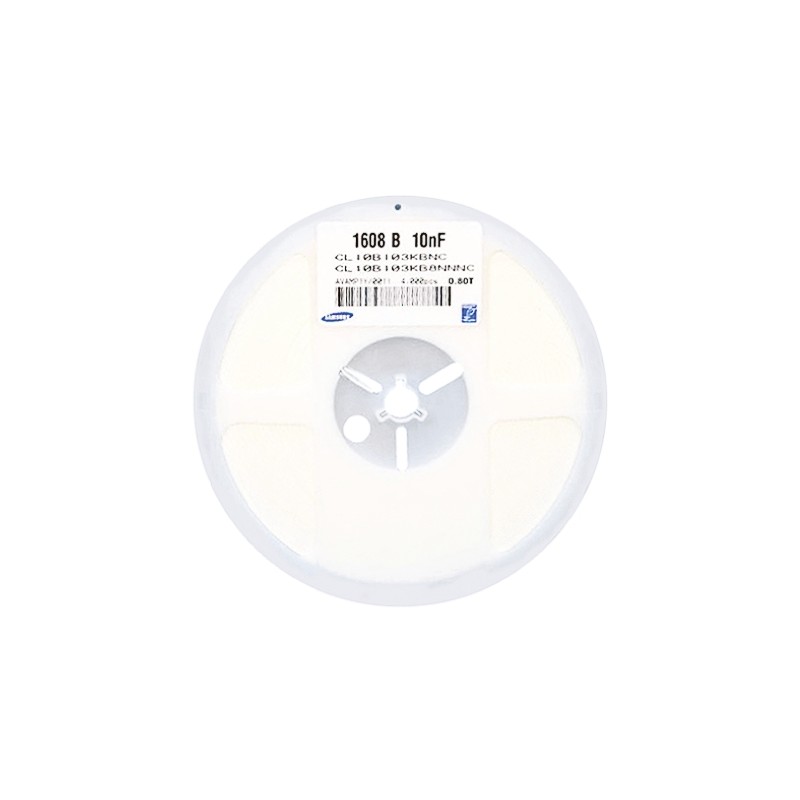 4000 pcs - Samsung Electro-Mechanics 27pF Multilayer Ceramic Capacitor MLCC, 50V dc V, ±5% , SMD