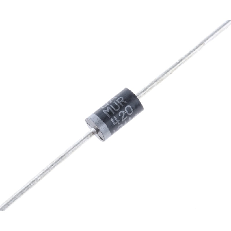 10 pcs - onsemi 200V 4A, Rectifier Diode, 2-Pin DO-201AD MUR420G