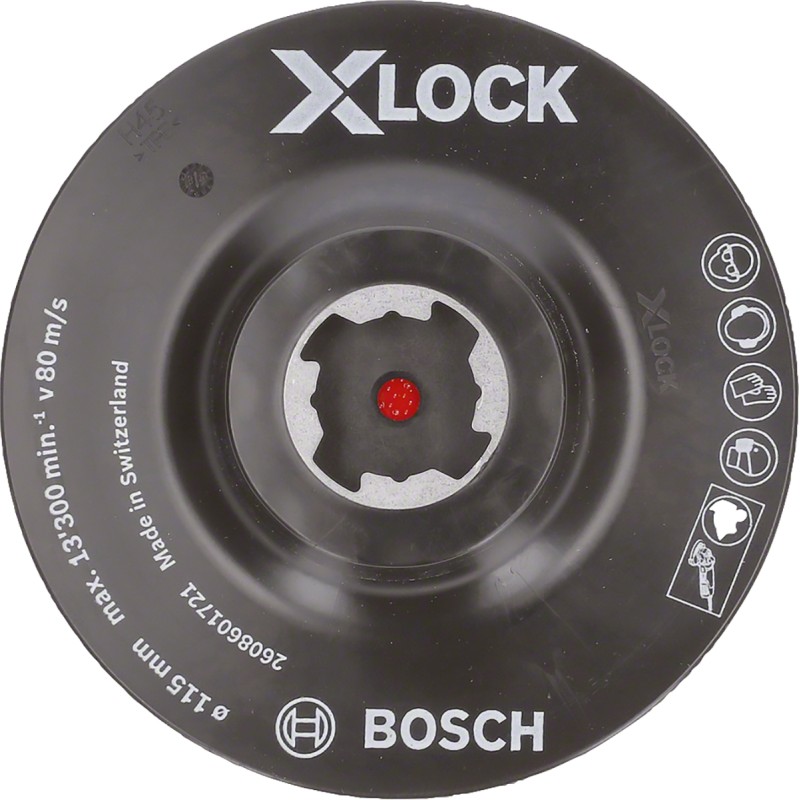 1 pcs - Bosch X-Lock Backing Pad, 115mm Diameter