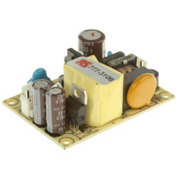 1 pcs - MEAN WELL Switching Power Supply, EPS-15-12, 12V dc, 1.25A, 15W, 1 Output, 120 - 370 V dc, 85 - 264 V ac