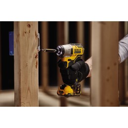 1 pcs - DeWALT 1/4 in 12V, 2Ah Cordless Impact Driver, UK Plug