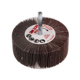 1 pcs - 3M Aluminium Oxide Flap Wheel, 80mm Diameter, P80 Grit