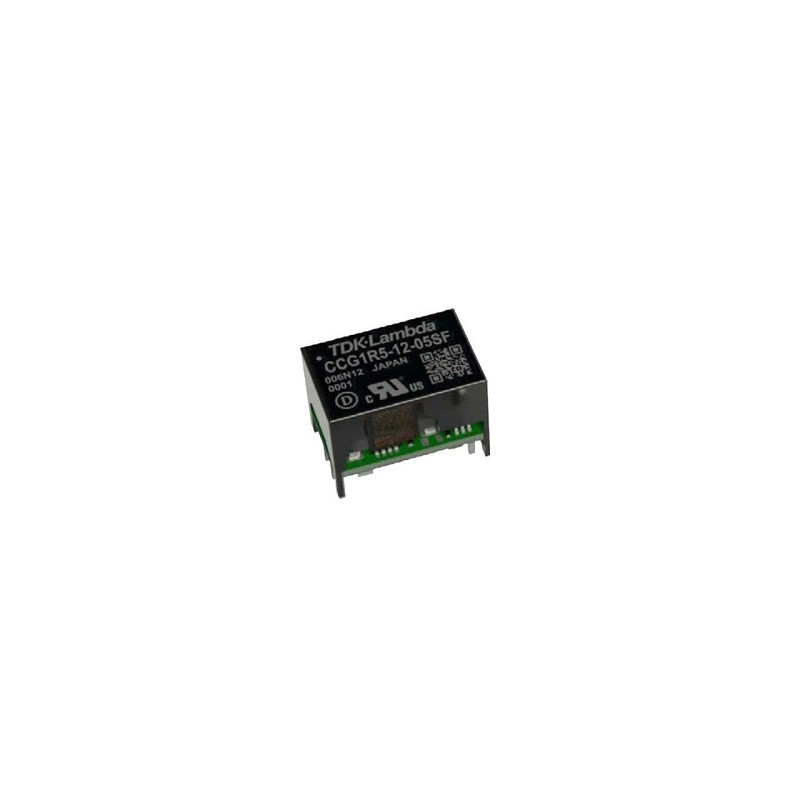 1 pcs - TDK-Lambda CCG Isolated DC-DC Converter, 15V dc/, 4.5 - 18 V dc Input, 1.5W, Through Hole