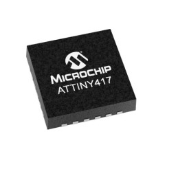 10 pcs - Microchip ATTINY417-MN, 8bit AVR Microcontroller, ATtiny417, 20MHz, 4 kB Flash, 24-Pin VQFN