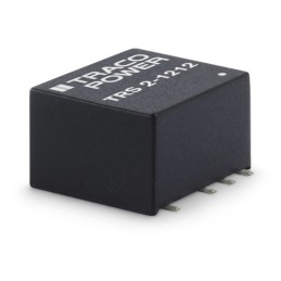 1 pcs - TRACOPOWER TRS 2 DC-DC Converter, ±5V dc/ ±200mA Output, 4.5 - 13.2 V dc Input, 2W, Surface Mount, +90°C Max