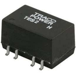 1 pcs - TRACOPOWER TES 2H DC-DC Converter, ±12V dc/ ±83mA Output, 10.8 - 13.2 V dc Input, 2W, Surface Mount, +85°C Max